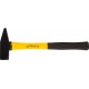 Молоток STAYER 20027-08 "STANDARD" слесарный кованый с двухкомпонентной фиберглассовой ручкой, 0,8кг 